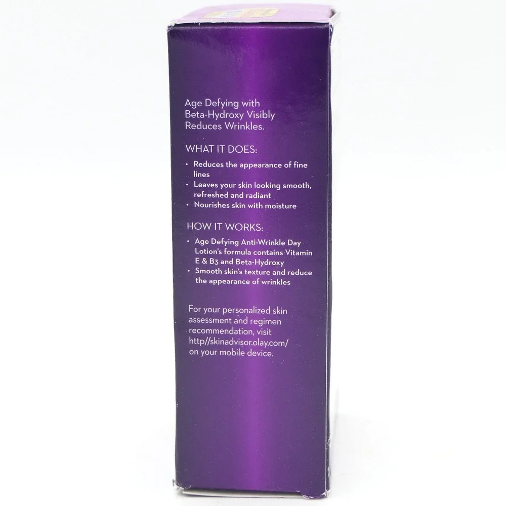 Olay Age Defying Anti-Wrinkle Day Lotion w/ SPF 15 3.4 oz 07/26 Reduce Wrinkles